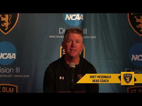 McDonald comments on playoff berth, previews twin bill at Gustavus