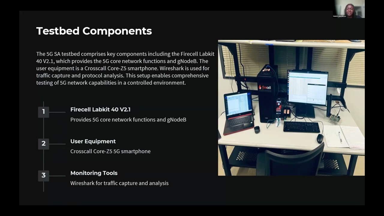 A 5G Standalone Network Analysis Testing and Security Vulnerability Detection using a Firecell