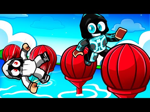 DON’T FALL INTO THE WATER! (ROBLOX NINJA WARRIOR)