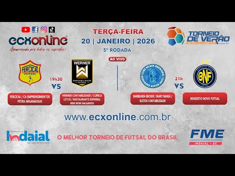 5ª RODADA | 39º TORNEIO DE VERÃO DE INDAIAL ''Central dos Cosméticos'' | 20 01 2026