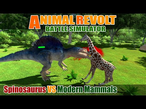 Spinosaurus vs Modern Mammals - Animal Revolt Battle Simulator