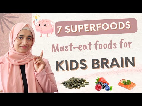7 Brain Superfoods | Brain boosting Foods for babies & kids