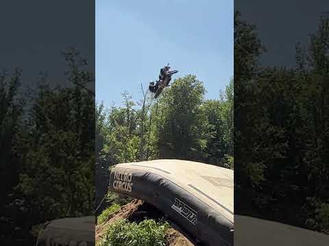 Trying to launch another person onto a dirt bike jump... 😅