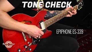 Video thumbnail for TONE CHECK: Epiphone ES-339 Semi Hollow Electric Guitar Demo | No Talking by Cream City Music