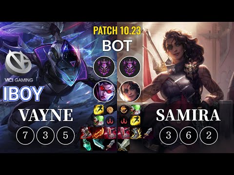VG iBoy Vayne vs Samira Bot - KR Patch 10.23
