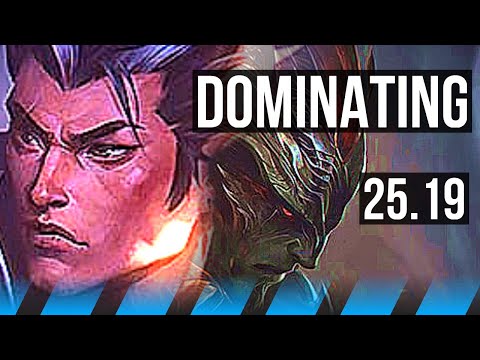 XIN ZHAO vs YASUO (MID) | Dominating | KR Diamond | 25.19