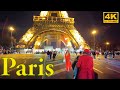 Paris, France 🇫🇷 - Paris Night Walk - 4K HDR - Walking Tour 2022 | Paris 4K | A Walk In Paris