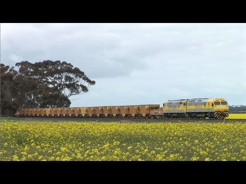 QUBE Loco's on Empty Ballast Train.  Sat 09/10/10