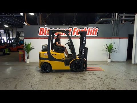 YALE GLP050VX 5,000lb LP (Propane) #027H - Forklift for Sale