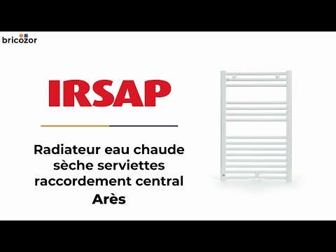 Sèche-serviettes eau chaude - raccordement central - Ares IRSAP