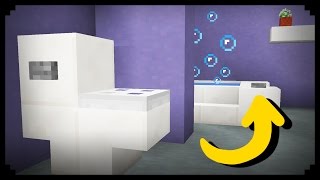 ✔ Minecraft: How to make a Working Bathroom