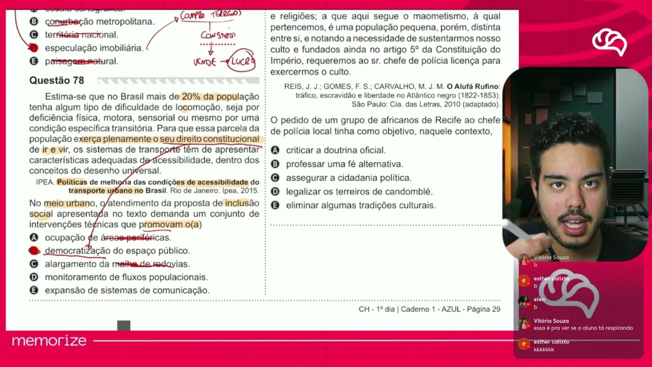 Resolução em Vídeo — Questão 78 ENEM 2019 PPL