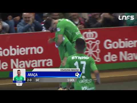 Gol Araça (2-0) Osasuna Magna - Peñíscola Rehab Medic. 1Div, J14