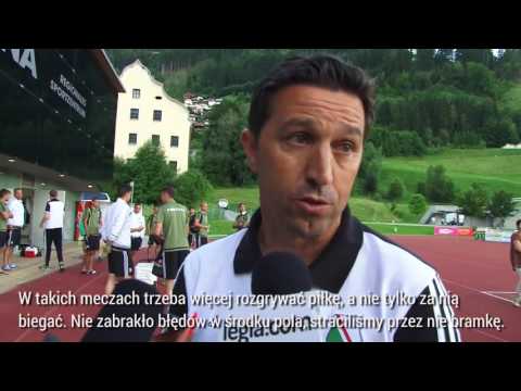 Trener Besnik Hasi po sparingu z SC Schwaz
