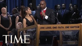 Bishop Apologizes For &#39;Too Friendly&#39; Hug With Ariana Grande At Aretha Franklin Memorial | TIME