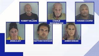 SHERIFF: 6 arrested in ongoing drug trafficking crackdown in Nacogdoches County