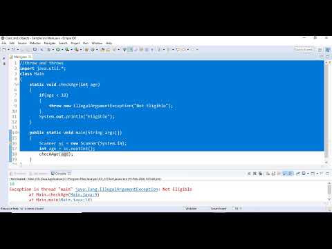 Throw Vs Throws In Java Exception Handling Explained Java Oops Tutorial