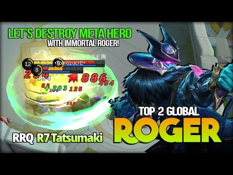 Perfect Play, Roger Beast Mode! RRQ R7 Tatsumaki Top 2 Global Roger - Mobile Legends Video