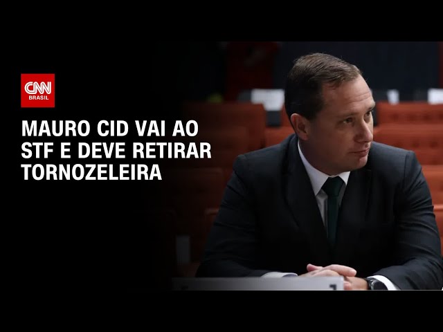 Mauro Cid se apresenta no STF e deve retirar tornozeleira nesta segunda (3) | LIVE CNN