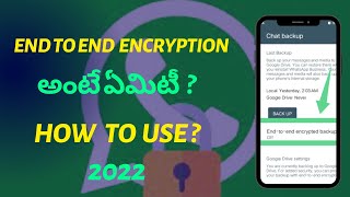 What is WhatsApp End To End Encryption | How To Use In Telugu | End To End Encryption in WhatsApp