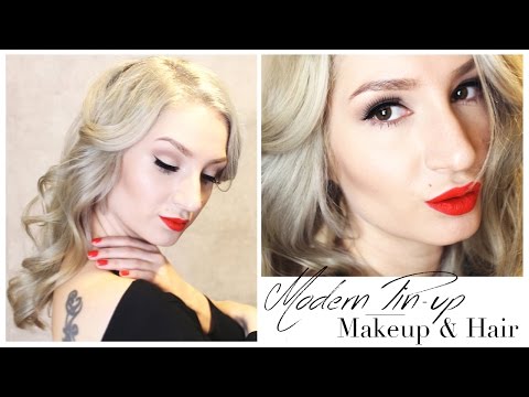 Modern Pin-up Makeup and Hair Tutorial