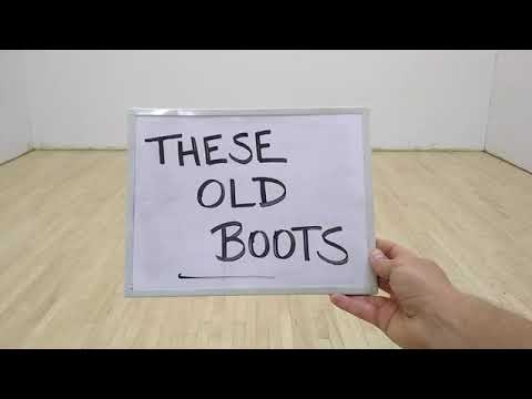 60sec Scoot : THESE OLD BOOTS Line Dance Lesson