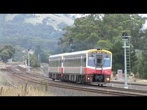 V/Line Railcars at Kilmore East.  Sat 07/05/11