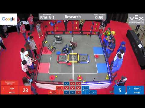 VEX Worlds 2019 Research R16 5-1 365X & 4411S