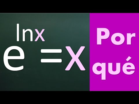 Logaritmo neperiano. Por qué e elevado a logaritmo neperiano de x es x. e^lnx=x