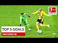 Top 5 Goals - Haaland, Poulsen & Co. | Matchday 8 - 2020/21