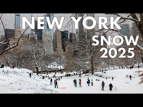 Snow Walk New York City LIVE Central Park Manhattan 2025