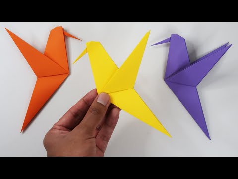 How to make an Origami Hummingbird || Easy Origami for Kids