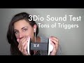 ASMR 3Dio Test Ear To Ear Case Tapping Mouth Sounds Unintelligible Whispering MORE