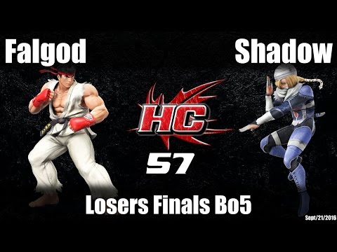 HC57 Sm4sh Losers Finals Bo5: Falgod (Ryu) vs Shadow (Sheik)