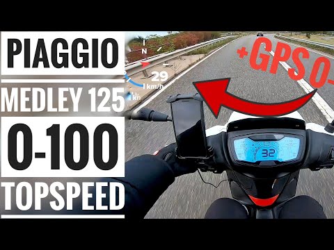 PIAGGIO MEDLEY 125 2023 | 0-100 | Topspeed | GPS