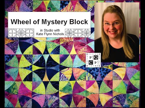 Machine Piecing a Wheel of Mystery 10" laser cut kit block