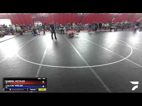 145 Lbs Cons. Semi - Gabriel Metzler, WI Vs Colton Weiler, WI 2c2a