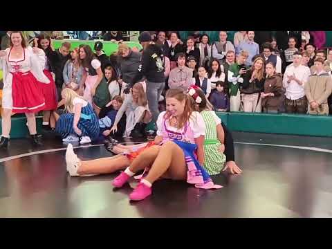 Spinning Fun: Participants Compete with Each Other at Teufelsrad - Adventures in Oktoberfest