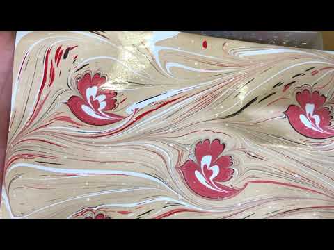 Paper Marbling Bird Motifs (not resin art)
