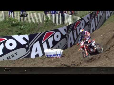 Jeffrey Herlings passes Max Anstie MXGP of France MX2 Race 2 - motocross