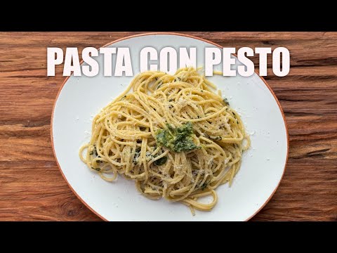 Espaguetis con salsa pesto: receta fácil y rápida