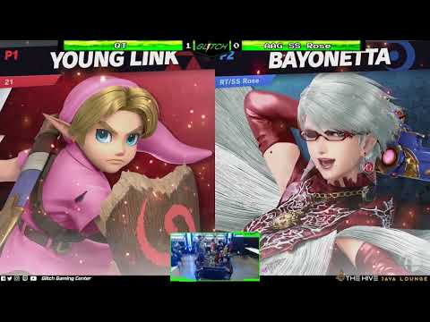 QT (Snake/Young Link) vs AAG SS Rose (Bayonetta) | Mini-Glitch Tuesdays 04-30-19