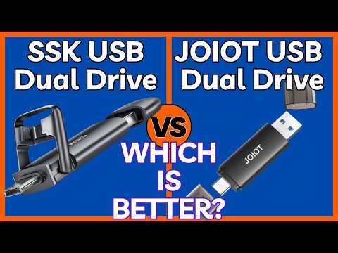 JOIOT 128GB USB C Flash Drive USB 3.2 Gen 1 up to 110MB/s Retractable, Blue video review thumbnail