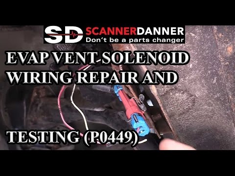 EVAP vent solenoid wiring repair and testing P0449