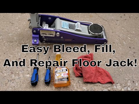 How to Repair A Broken Floor Jack That Won't Lift
