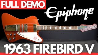 Video thumbnail for Epiphone 1963 FIREBIRD V (FULL DEMO) by Play and Trade Guitars