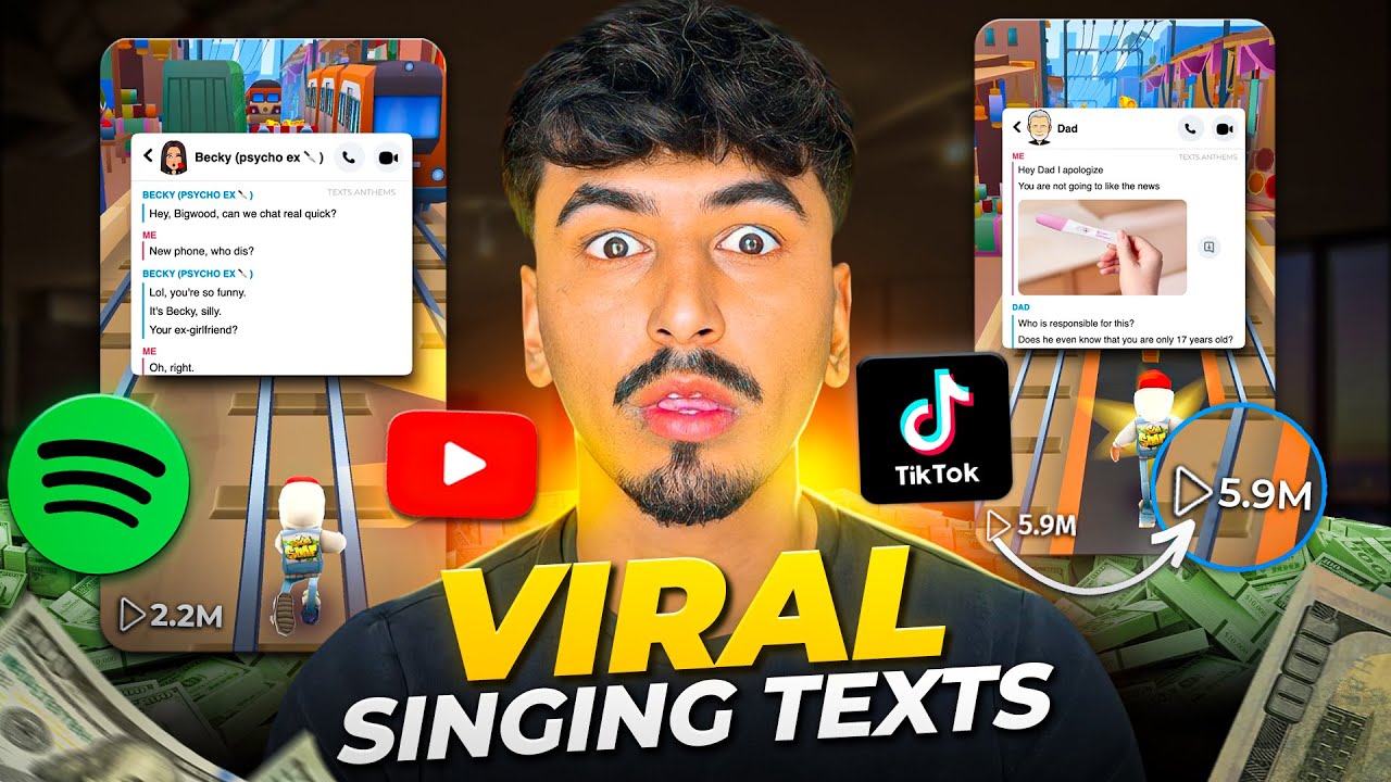 How I Created VIRAL SINGING Fake Texting Message Stories (TikTok Creator Rewards Program)