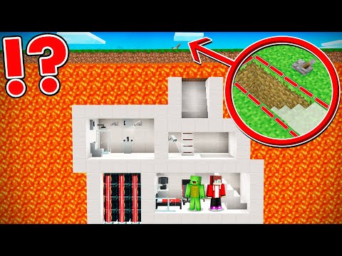 SECRET LAVA HOUSE in Minecraft - Maizen BUILD CHALLENGE