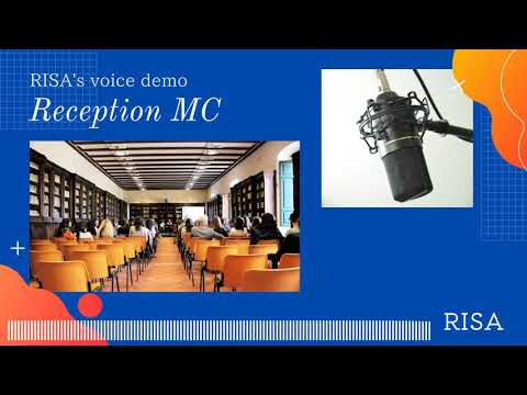 【voice demo】Reception MC by Risa Hirosue