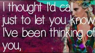 Kesha: Thinking Of You Lyrics